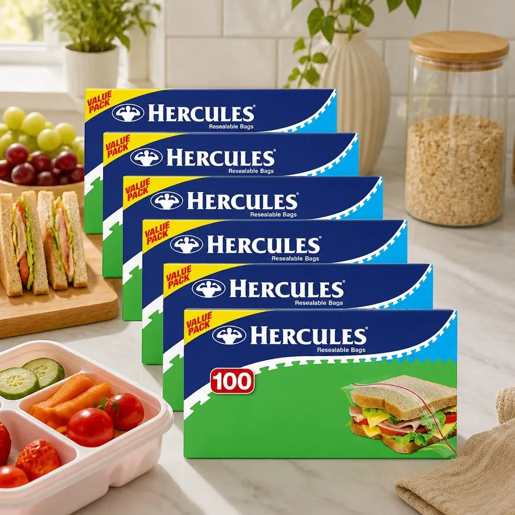 Resealable Sandwich Bags 100 Pack x6