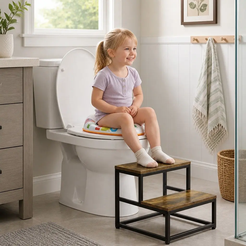 2-Step Stool with Anti-Slip Surface for Home