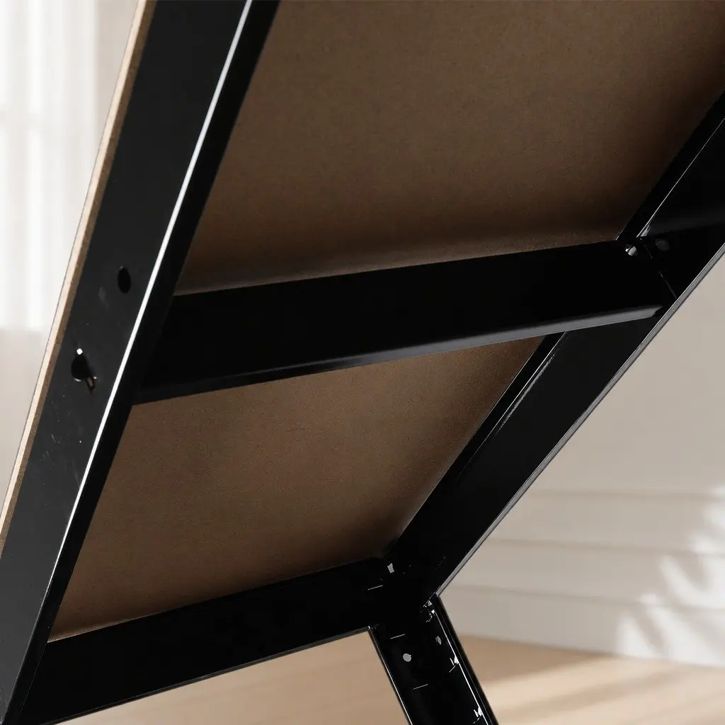 5-Tier Metal Storage Rack Steel 180cm Black