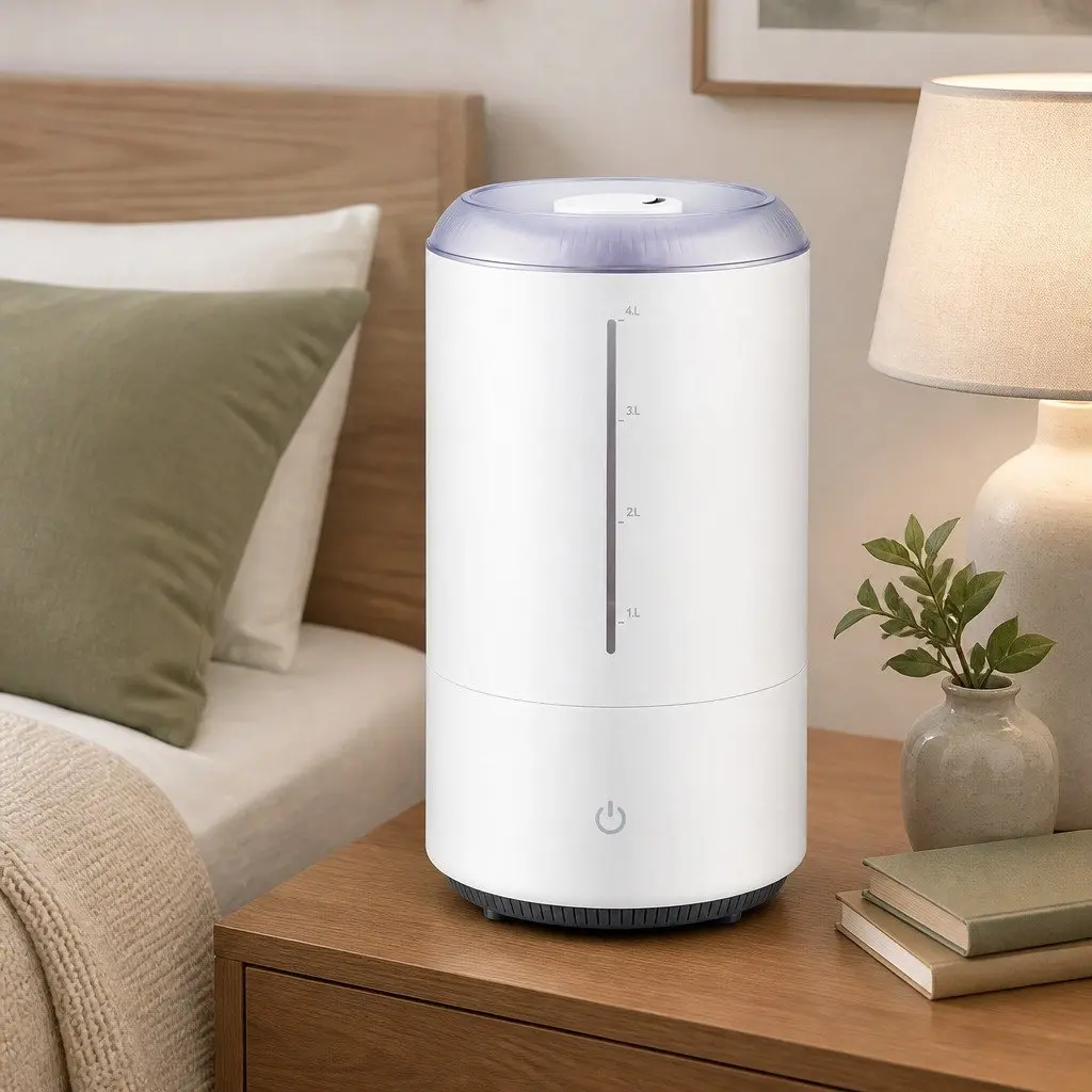 Ultrasonic Humidifier 4L Top Fill White Mist