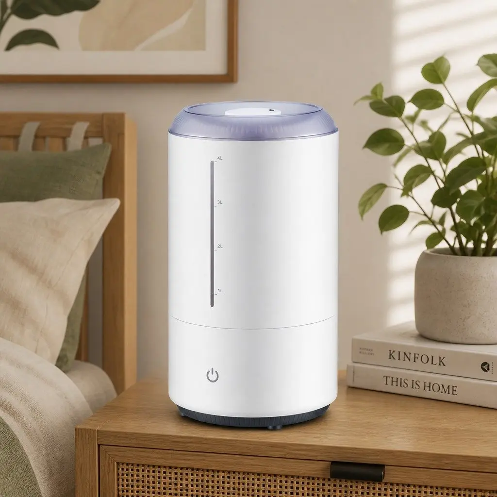 Ultrasonic Humidifier 4L Top Fill White Mist