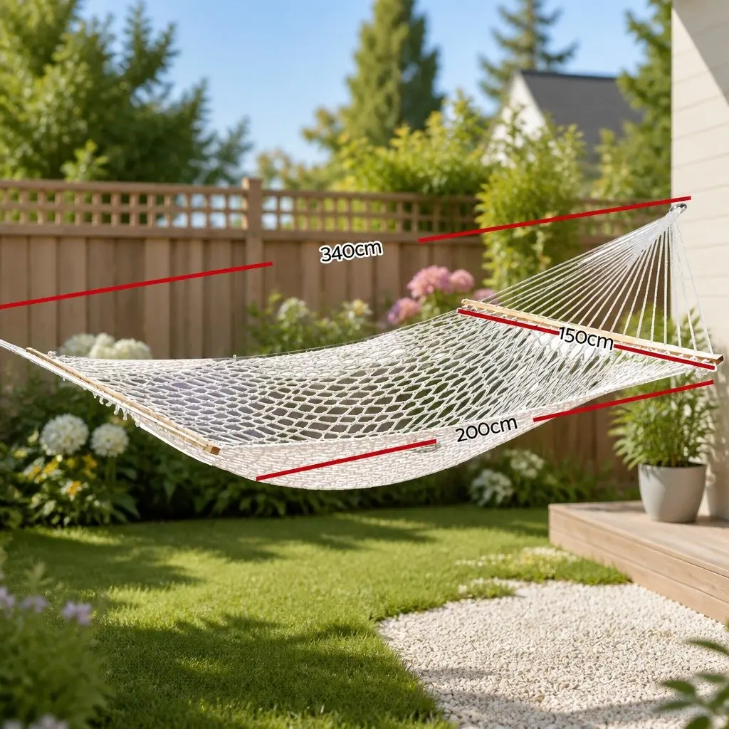 2-Person Hammock for Outdoor and Indoor Use
