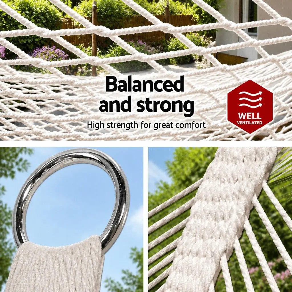 2-Person Hammock for Outdoor and Indoor Use