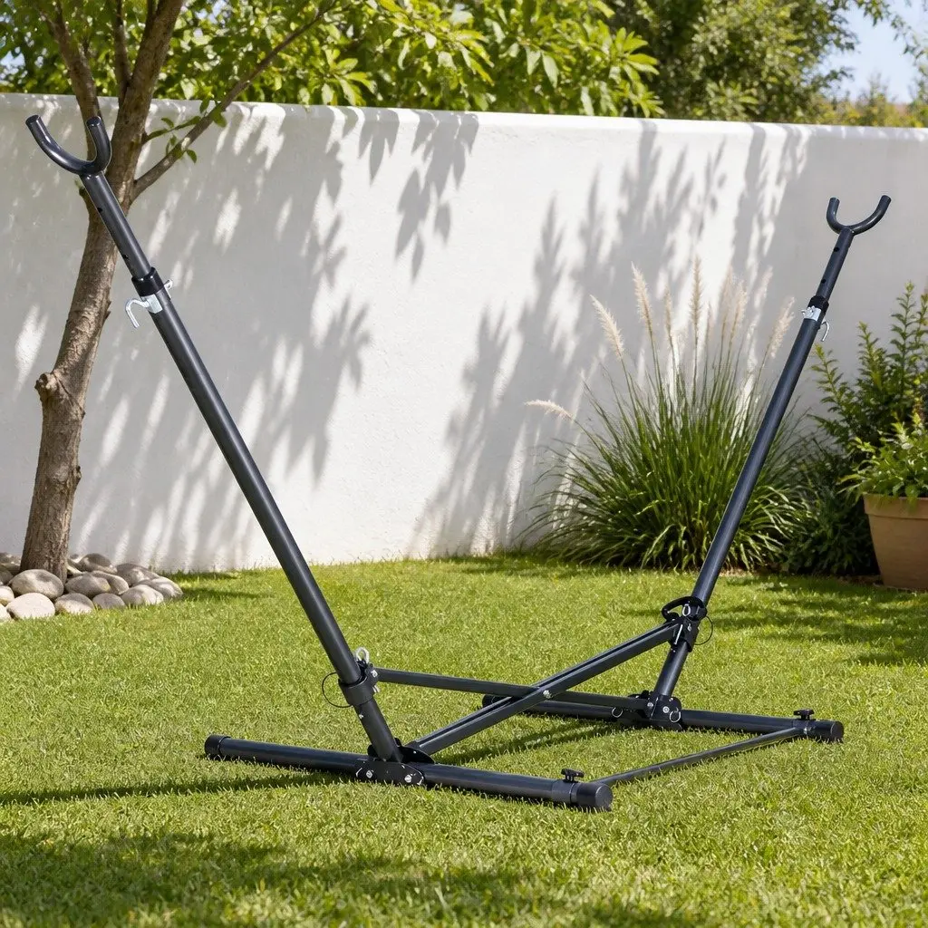Adjustable Height Steel Frame Hammock Bed Stand
