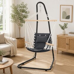 Durable A-Frame Hammock Chair with Steel Stand