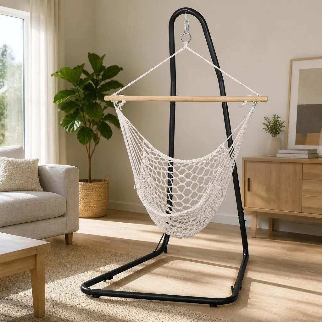 Hammock Hanging Chair with Heavy Duty Steel Frame