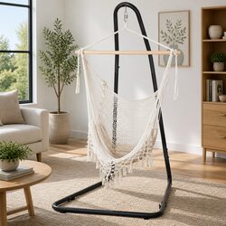 Heavy Duty Steel Stand Hammock Chair for Relaxation