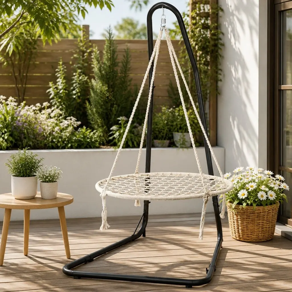 Hammock Chair with Steel Stand for Relaxation