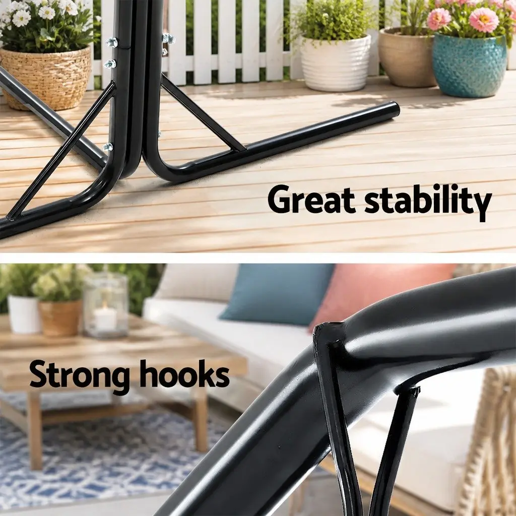 Cream Hammock Chair with Strong Stand 100cm
