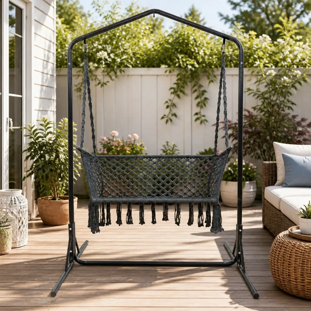 Hammock Chair with Stand for Outdoor Relaxation