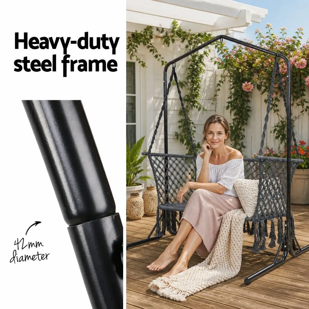 Hammock Chair with Stand for Outdoor Relaxation