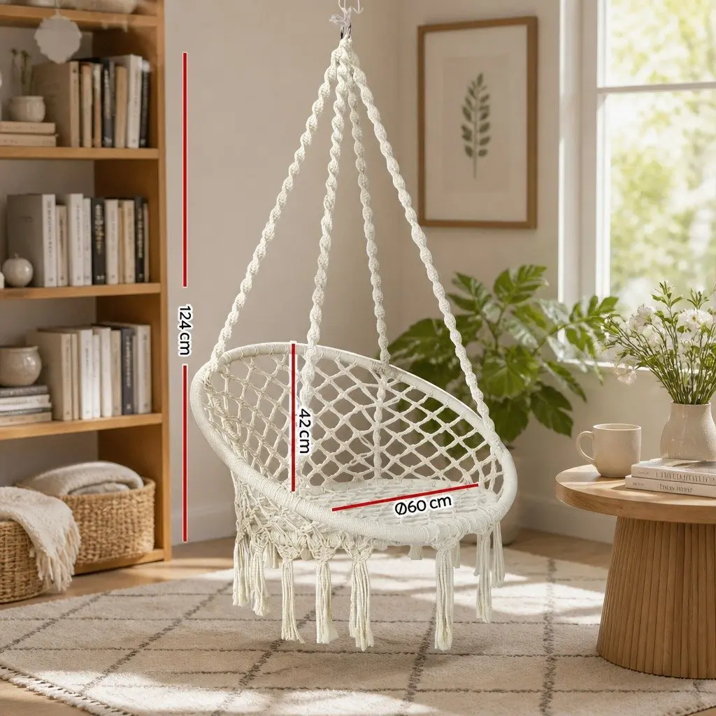 Hammock Chair Cotton 60cm Cream