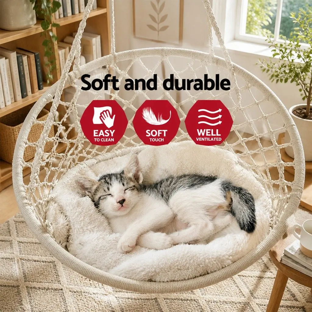Hammock Chair Cotton 60cm Cream