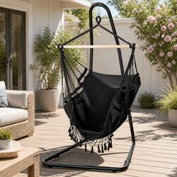Durable Hammock Chair with Steel Stand for Relaxation