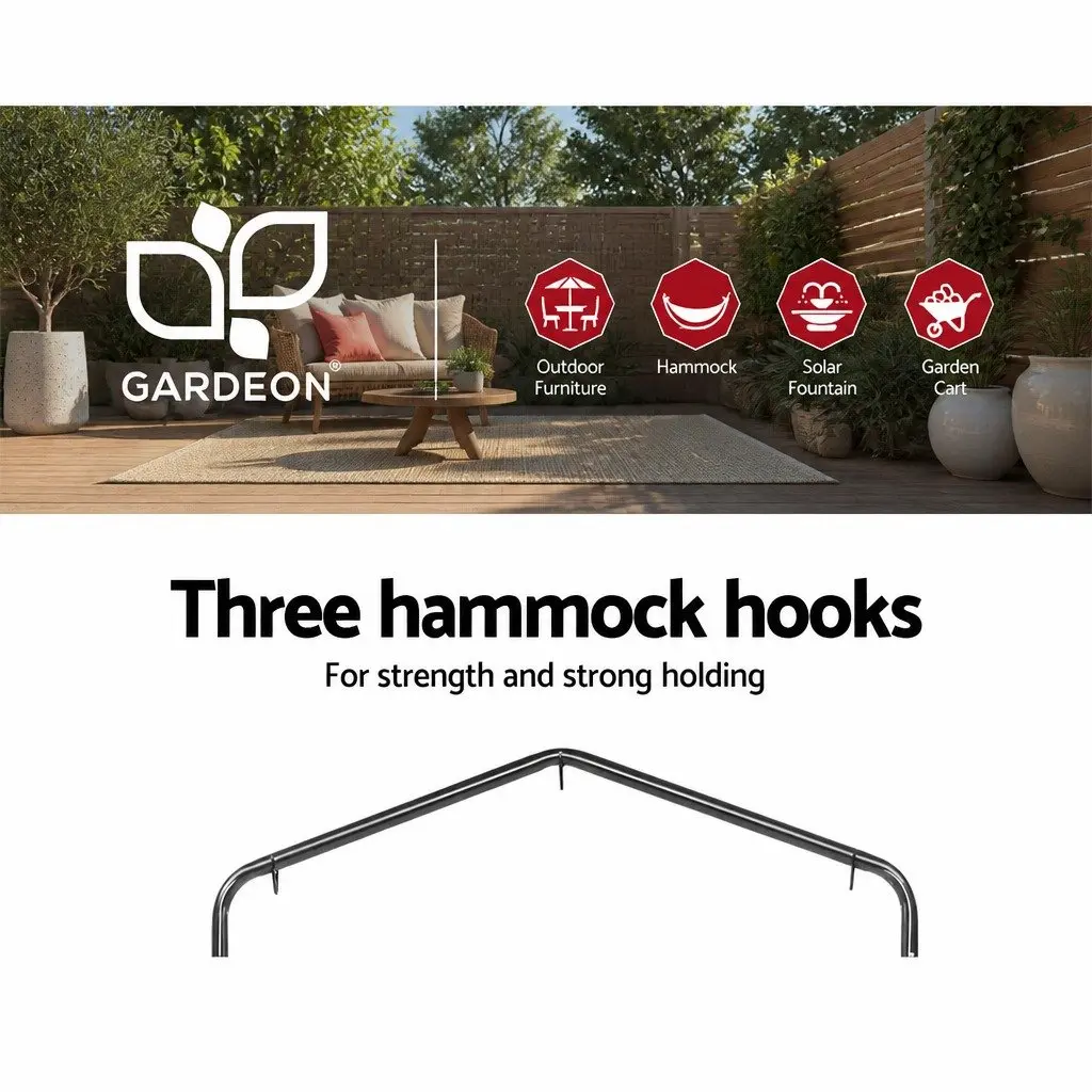 Outdoor Hammock Chair with Stand in Grey