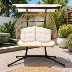 Durable Two-Seater Hanging Pod Chair for Outdoors