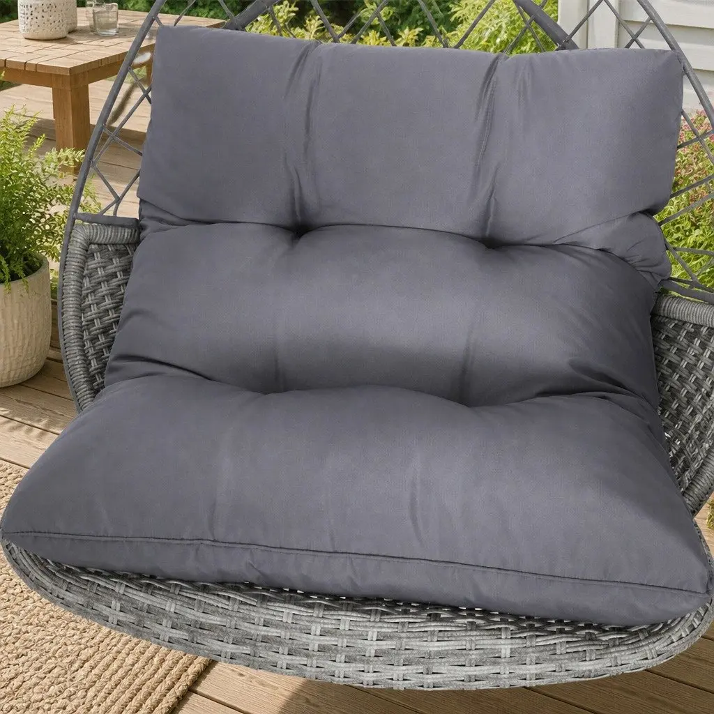 Hanging Egg Pod Chair with Wicker and Stand