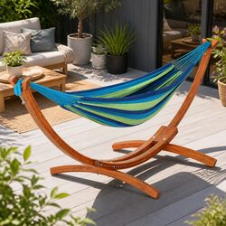 Superior Hammock Bed with Sturdy Wooden Stand