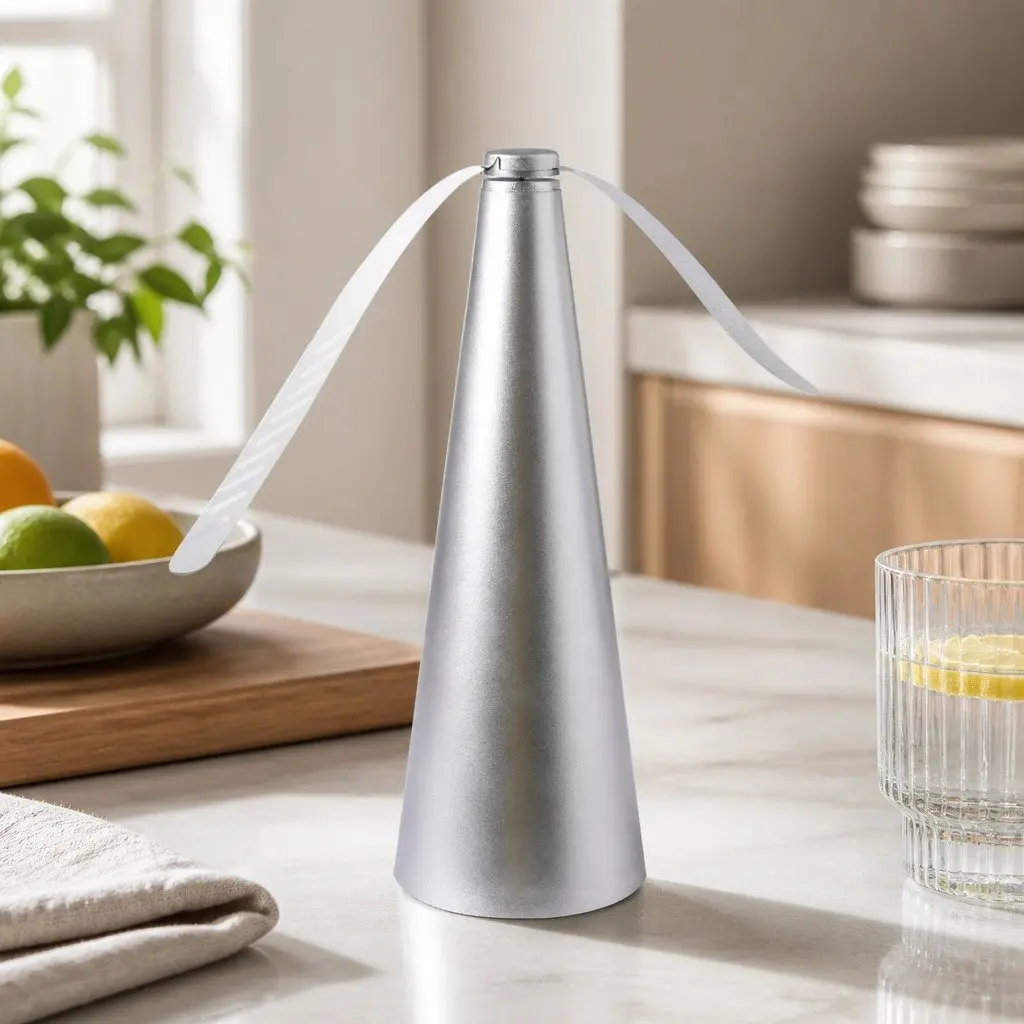 Portable Chemical-Free Fly Repellent with Soft Blades