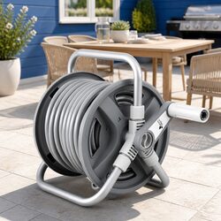 Heavy Duty Garden Hose Reel 20m with Auto Rewind