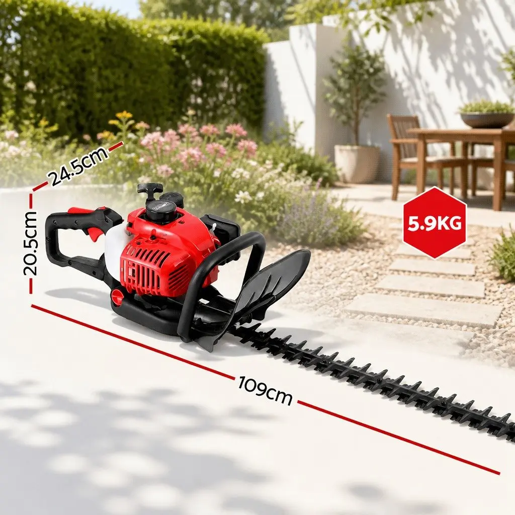 Petrol Hedge Trimmer 25.4CC 24" Dual Blade