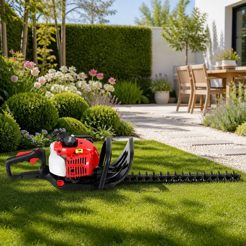 Petrol Hedge Trimmer 25.4CC 24" Dual Blade