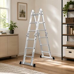 Heavy Duty Aluminium Folding Ladder with 12 Rungs