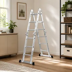 Heavy Duty Aluminium Folding Ladder with 12 Rungs