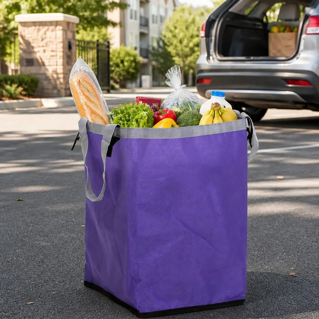Foldable Shopping Cart with Stair Climbing Wheels