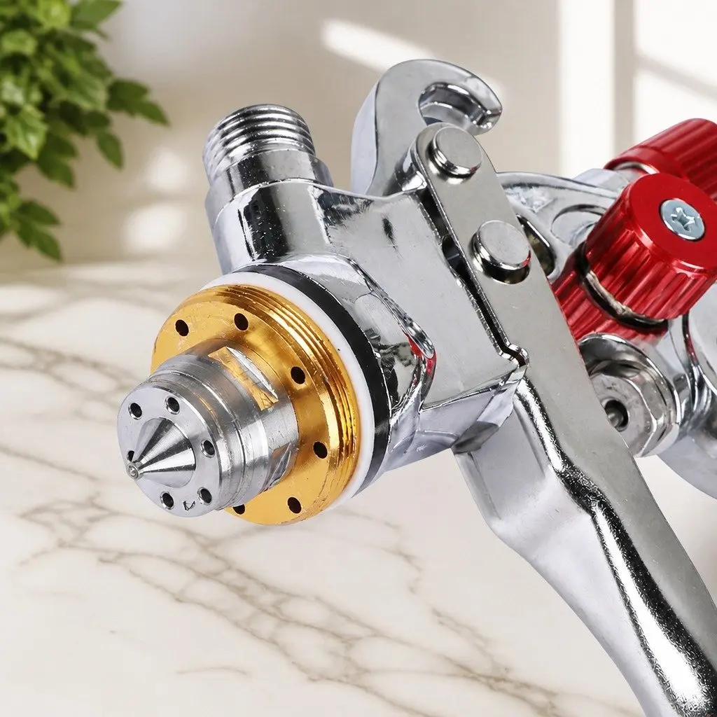 HVLP Spray Gun Kit Aluminium Alloy Red 600ml