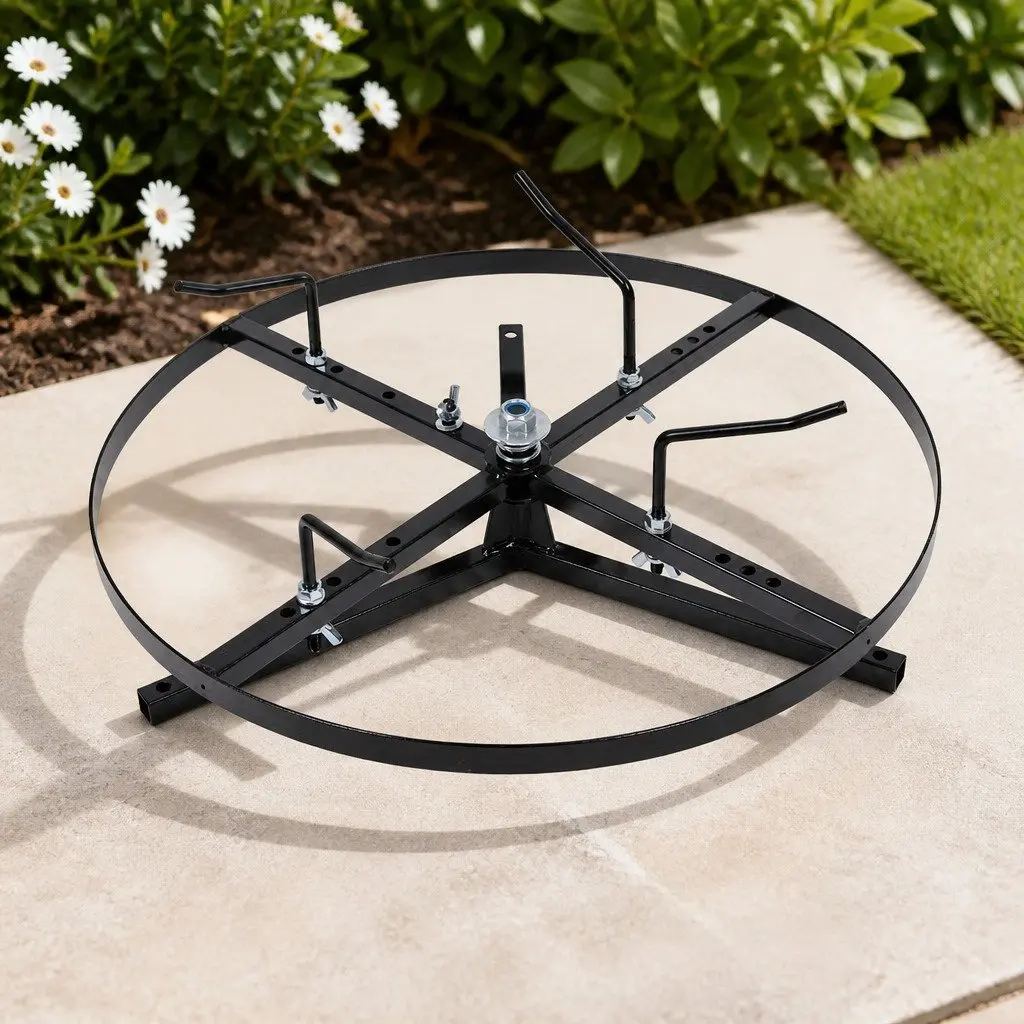 Wire Spinner Dispenser Cast Iron 75 cm Black