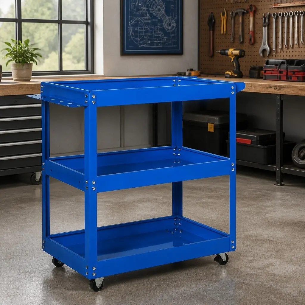3 Tier Tool Cart Trolley for Workshop Organisation