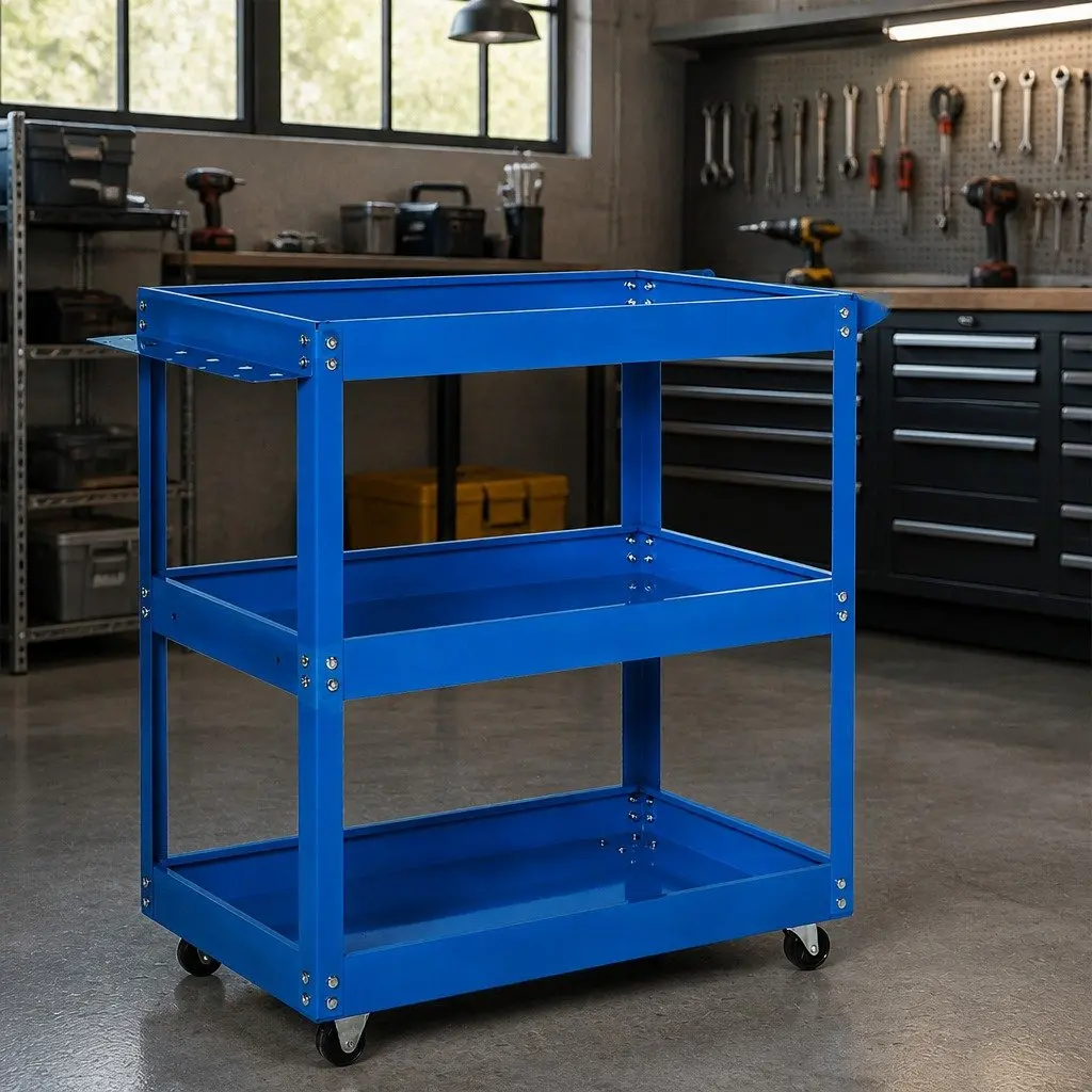 3 Tier Tool Cart Trolley for Workshop Organisation