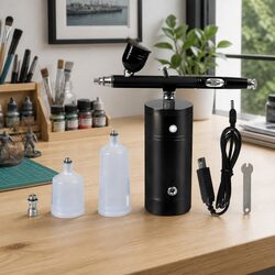 Airbrush Kit Cordless Handheld Compressor Spray Pen Painting Tattoo Cake Makeup