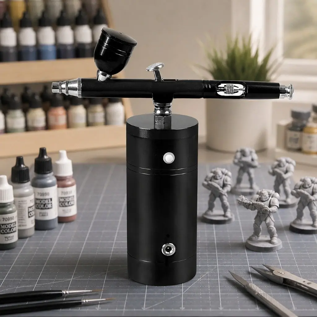 Cordless Airbrush Kit with Dual-Action Modes for Versatility