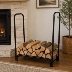 4FT Heavy Duty Steel Firewood Rack for Log Storage