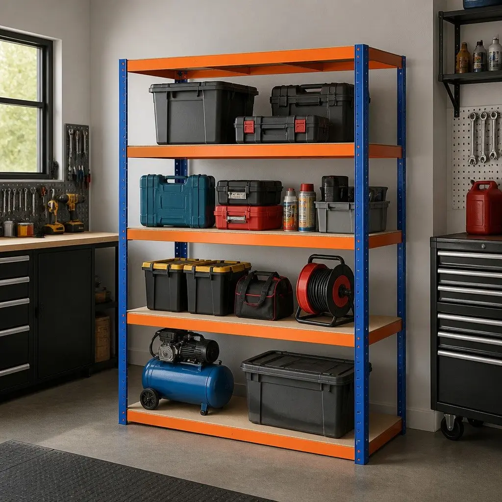 5-Tier Metal Shelving Unit for Heavy Loads