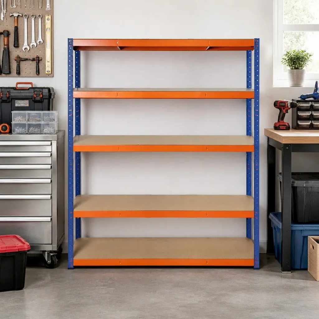 5-Tier Metal Shelving Unit for Heavy Loads
