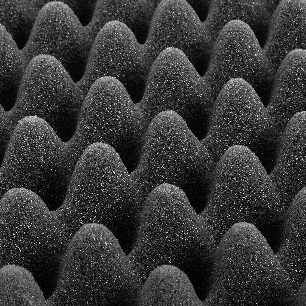 Acoustic Foam Wall Panels High-density Foam 50x50x5cm Black 14 Piece
