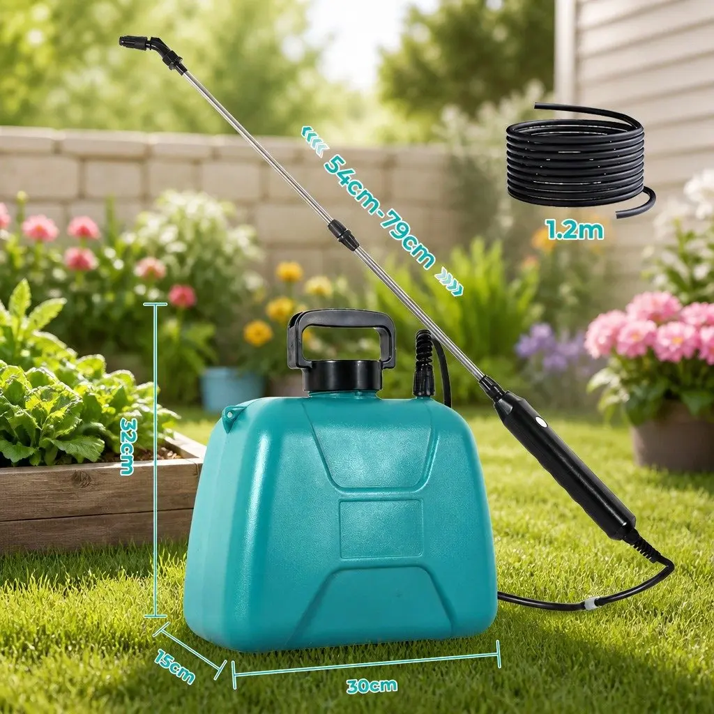5L Portable Electric Garden Sprayer with 3 Nozzles
