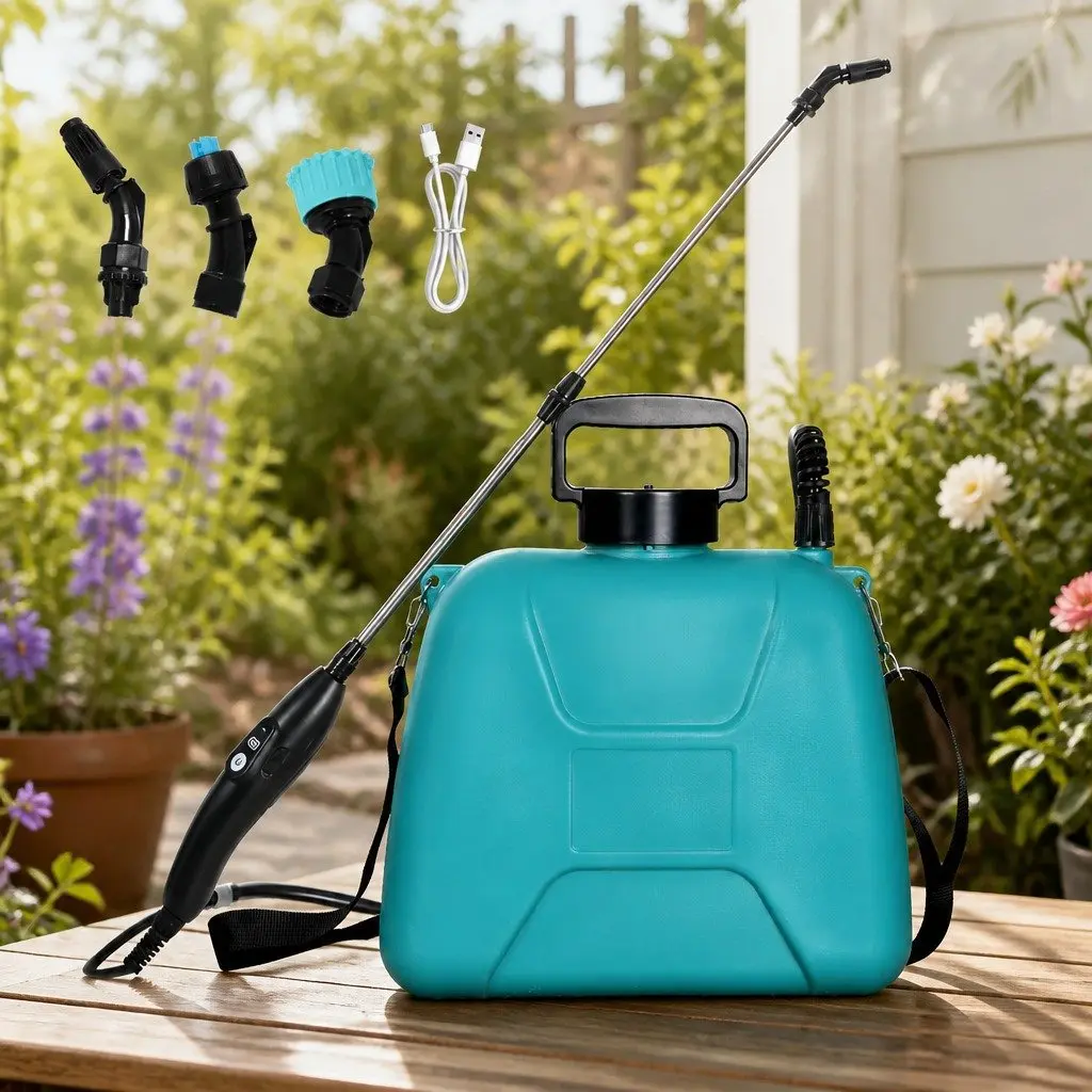 8L Electric Garden Sprayer with 3 Nozzles