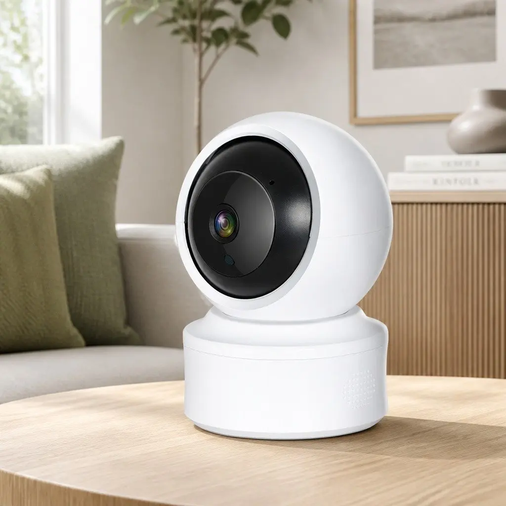 Wireless Security Camera System 1080P HD Indoor White