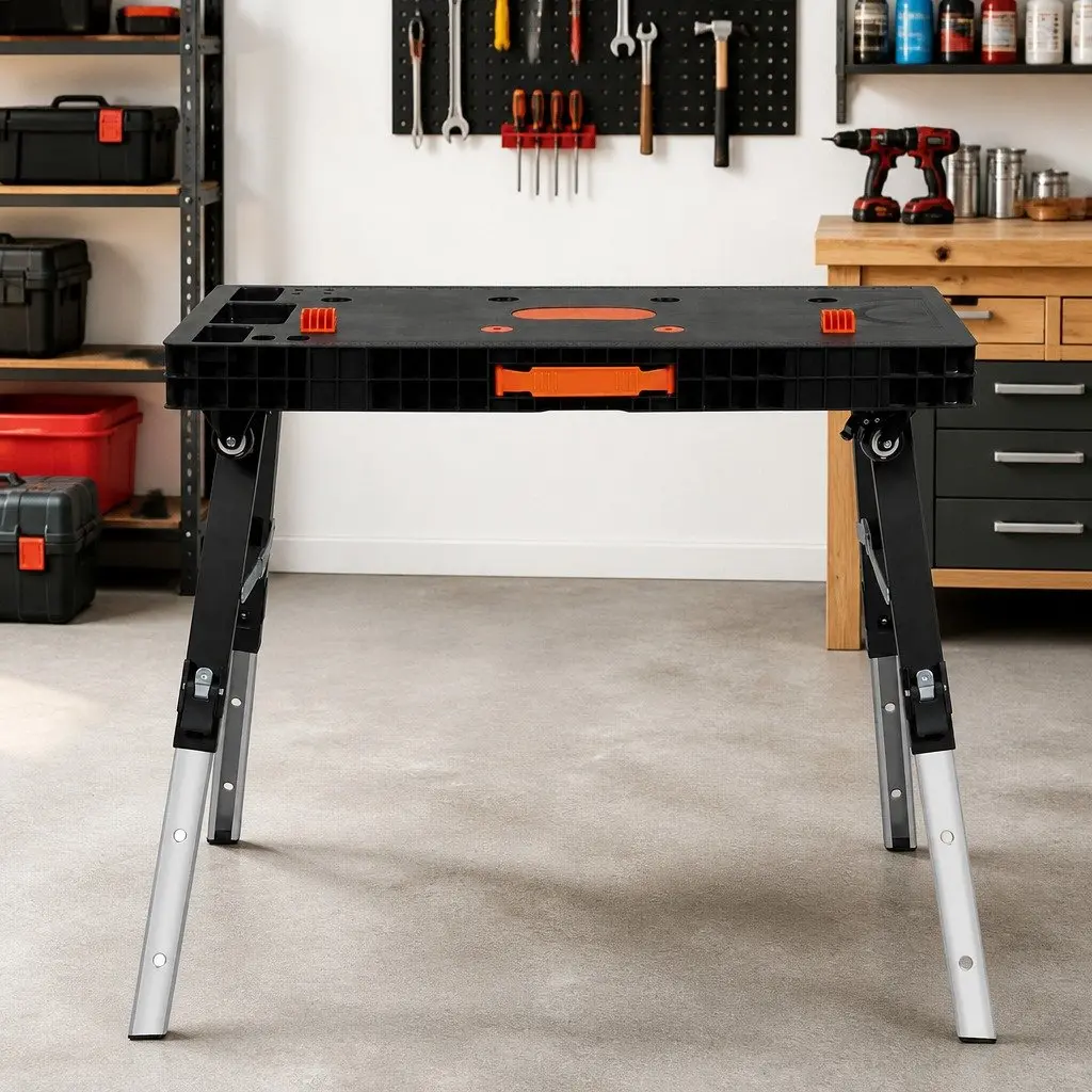 5-in-1 Foldable Workbench with 400kg Capacity