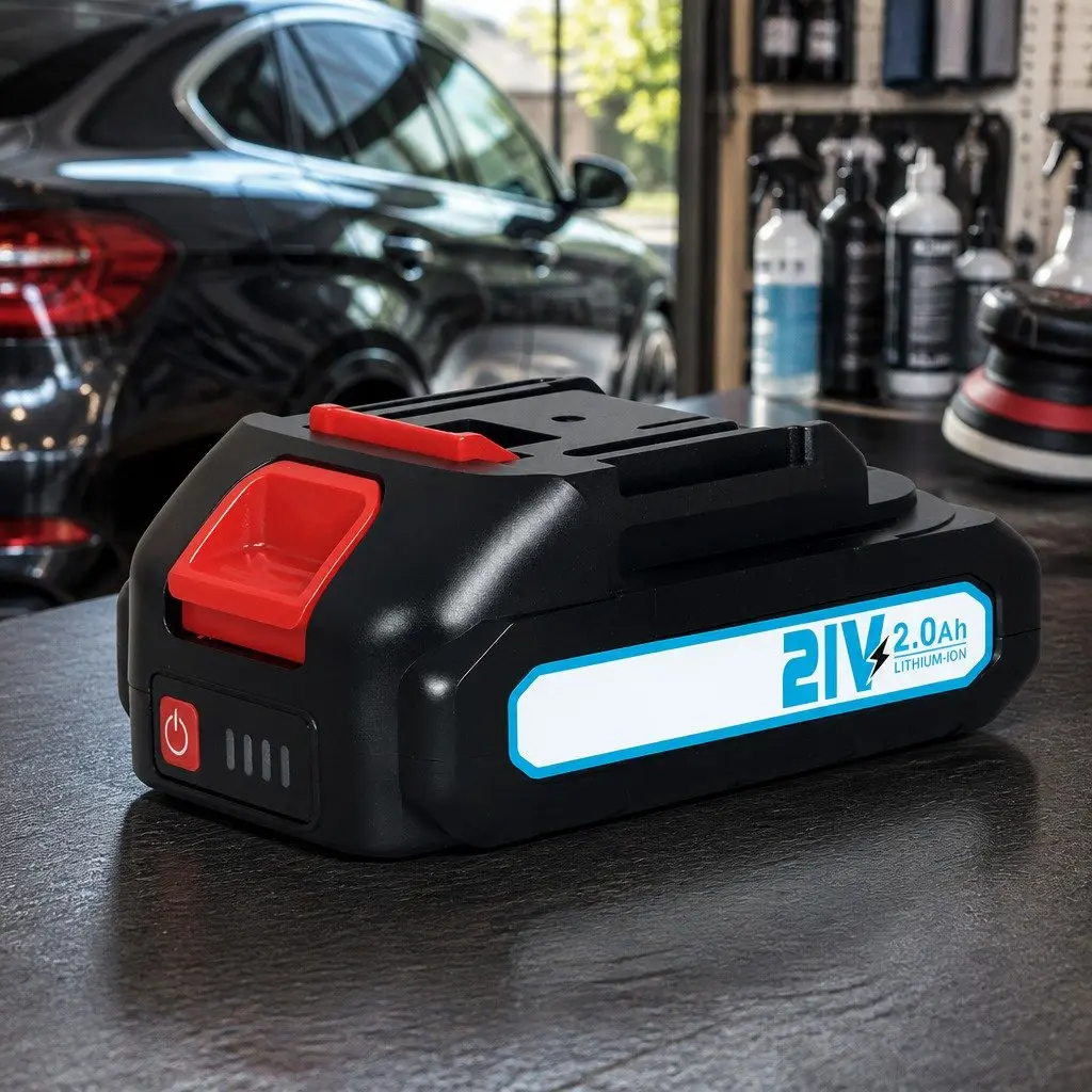 Cordless Car Polisher Buffer 21V Brushless Motor 6 Speed Orbital Detailing