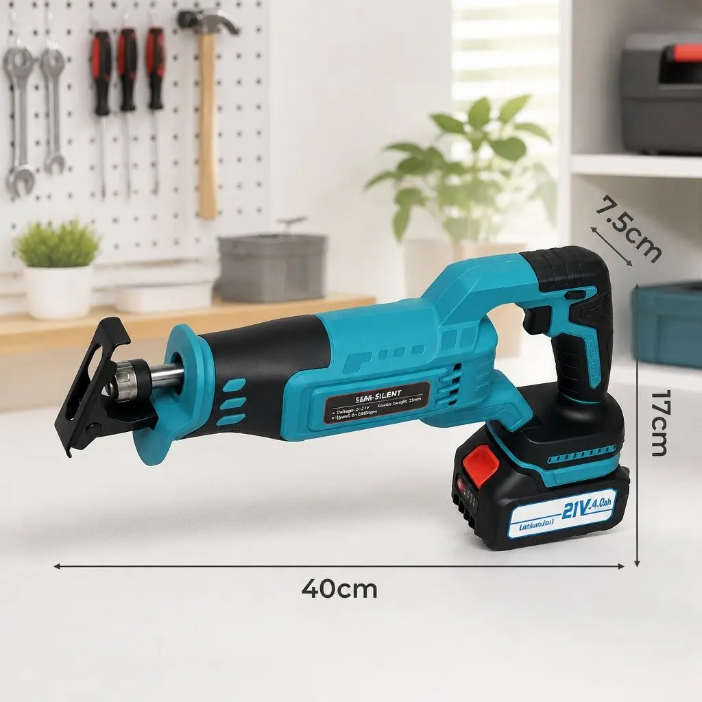 Cordless Reciprocating Saw 21V Brushless Variable Speed Electric Cutting Tool