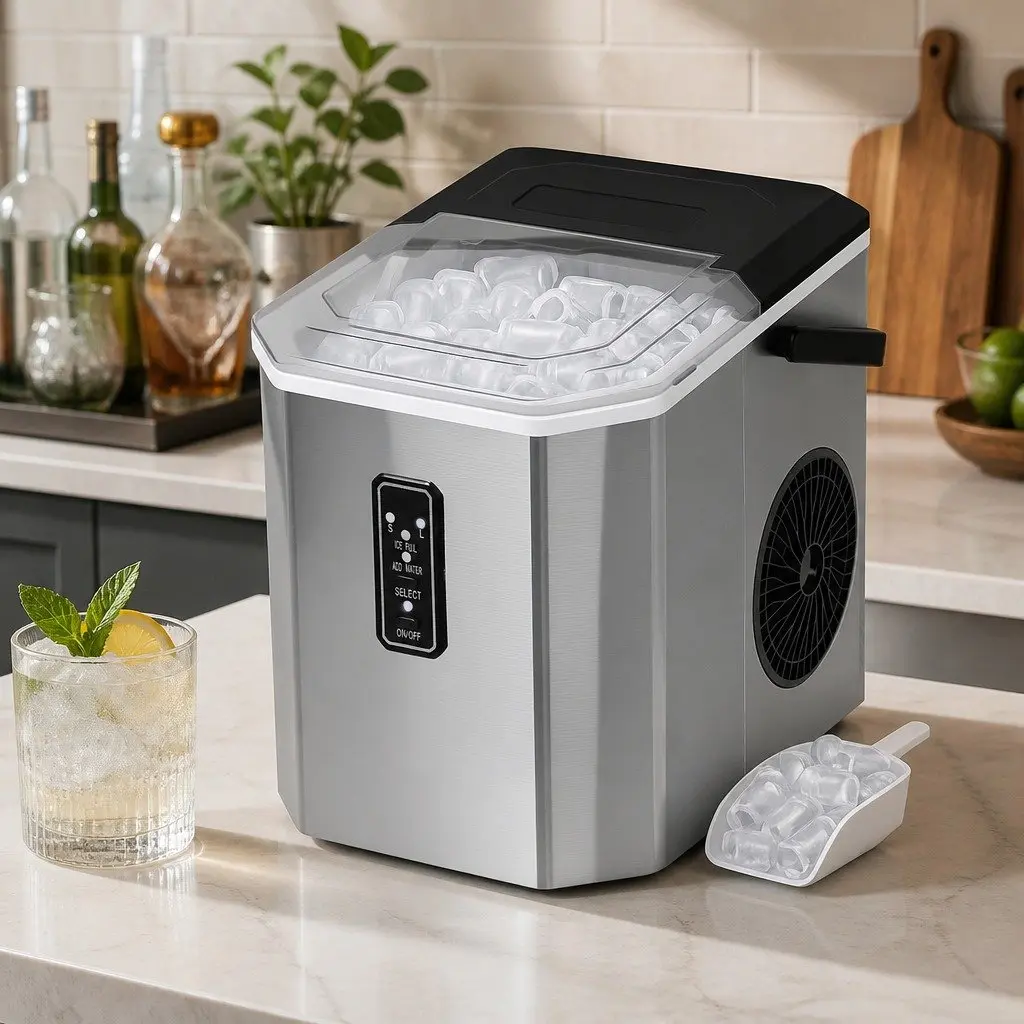 Portable Ice Maker with 12kg Daily Output