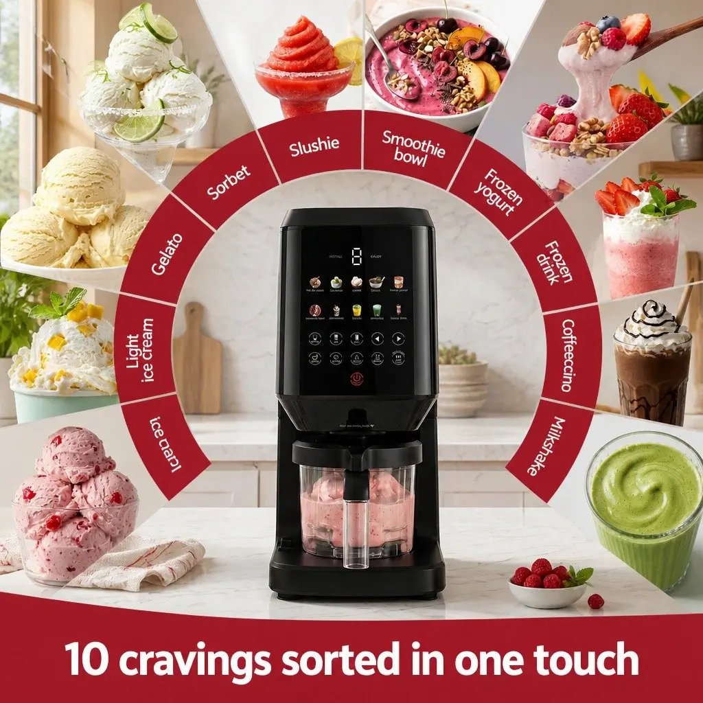 10-in-1 Ice Cream Maker for Homemade Gelato