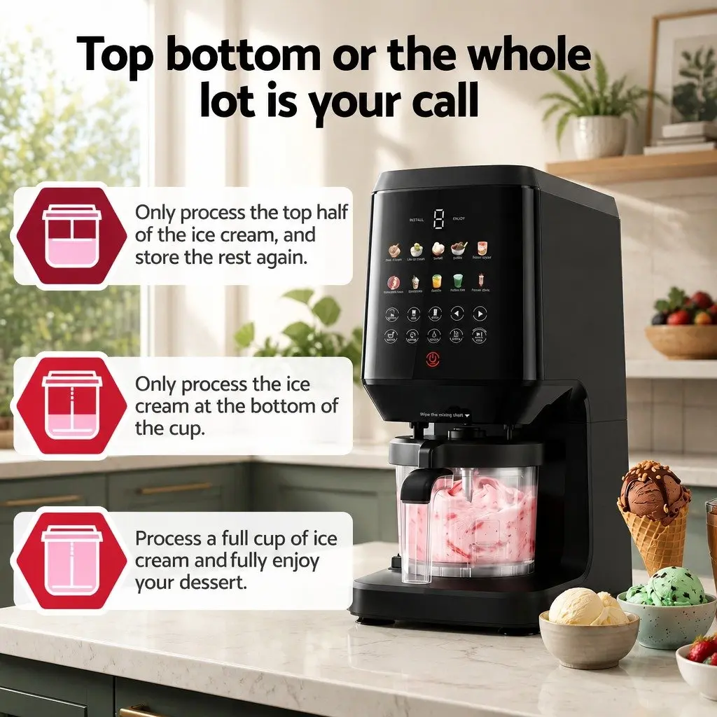 10-in-1 Ice Cream Maker for Homemade Gelato