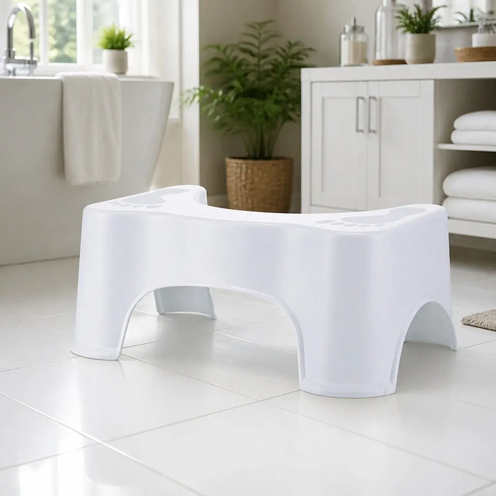 Ergonomic Toilet Step Stool for Effective Bathroom Use