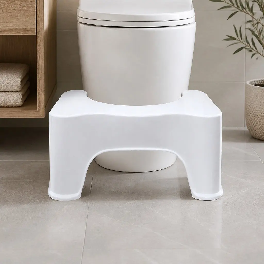 Ergonomic Toilet Step Stool for Effective Bathroom Use